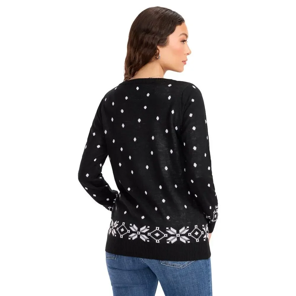 NEW Tipsy Elves Womens Light‎ Up Ugly Christmas Sweater Party Gingerbread House